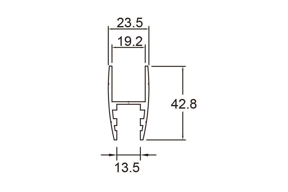 A09E, 13.19 A型拉桿, 搗擺五金系列, 鋁料系列