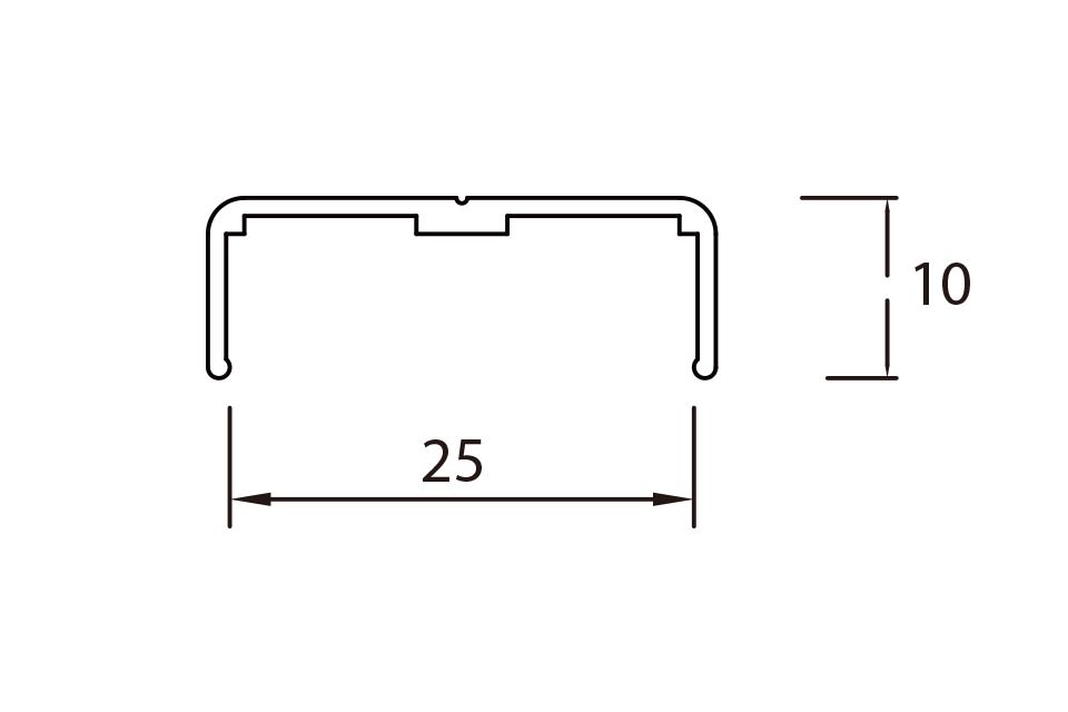 K26-3-B, 25小ㄇ護角, 搗擺五金系列, 鋁料系列