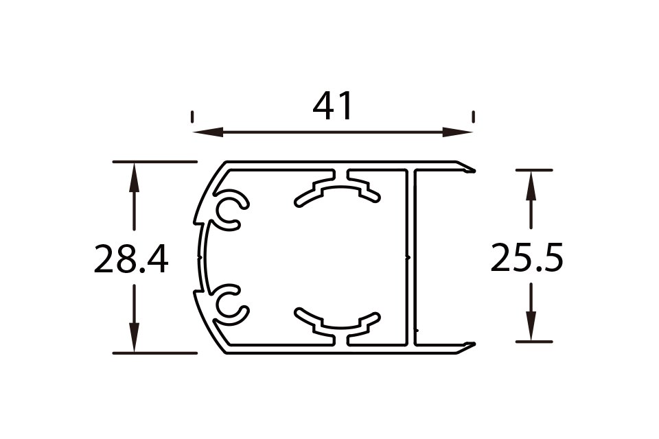 KC-K26-9, 管柱門封邊, 搗擺五金系列, 鋁料系列