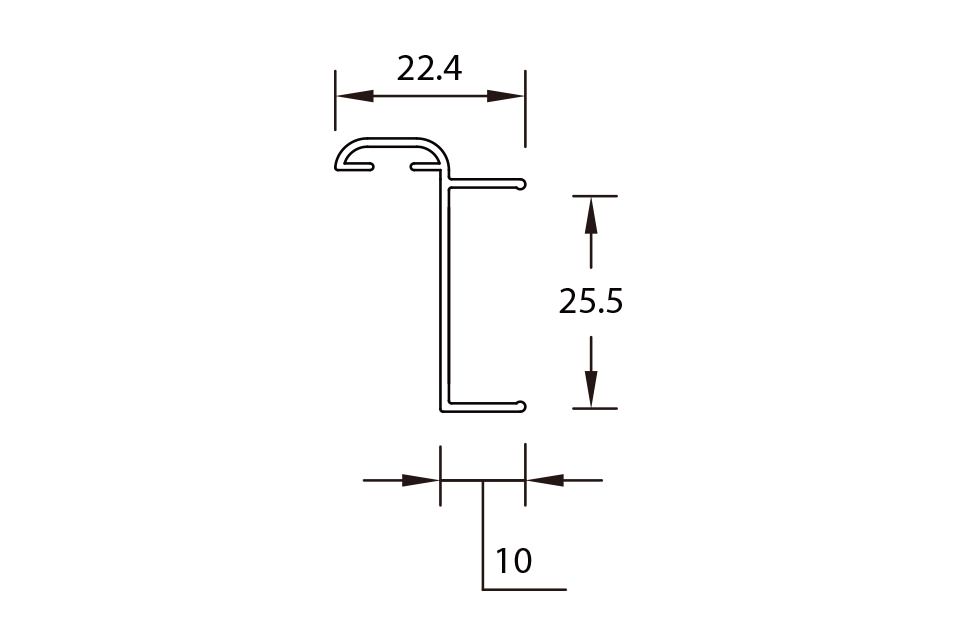 K26-4-A, 管柱門檔, 搗擺五金系列, 鋁料系列