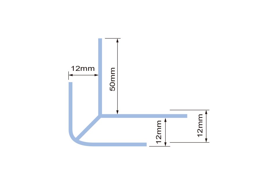 STU-A0105, 1/4圓轉腳, 組合隔間鋁料系列, 組合隔間鋁料系列